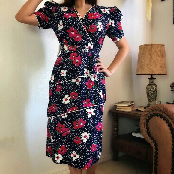 Vintage Dresses & Skirts - Vintage 80s 100% Cotton Dress